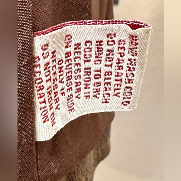 Western style faux leather jacket brown w beads and zipper size small to medium - Picture 16 of 16